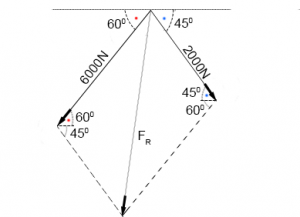 Determine the magnitude of the resultant force
