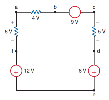Find Vae and Vef in the circuit