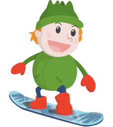 A snowboarder starts from rest at the top