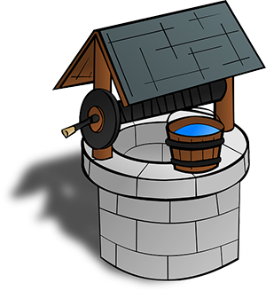 A stone A is dropped from rest down a well